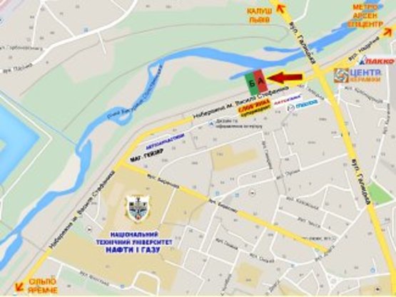 Схема рекламной плоскости по адресу Набережна     навпроти буд №8