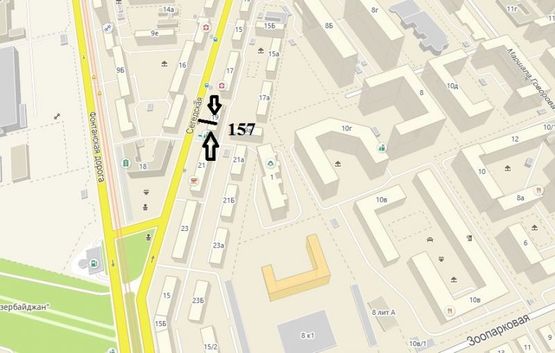 Схема рекламної площини за адресою ул. Сегедская, 19