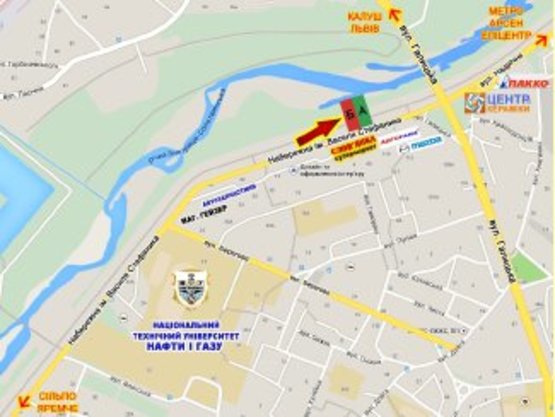 Схема рекламной плоскости по адресу Набережна     навпроти буд №8