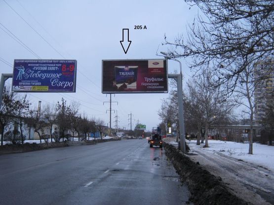 Схема рекламної площини за адресою ул. Краснова, 3Б (возле АЗС)