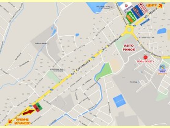 Схема рекламної площини за адресою Криховецька      (біля знаку Івано-Франківськ) №8