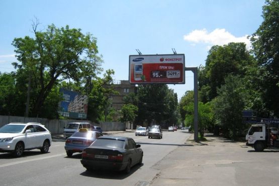 Схема рекламной плоскости по адресу Среднефонтанская, 31