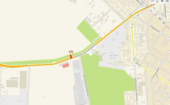 Схема рекламной плоскости по адресу Овидиопольская дорога, 12