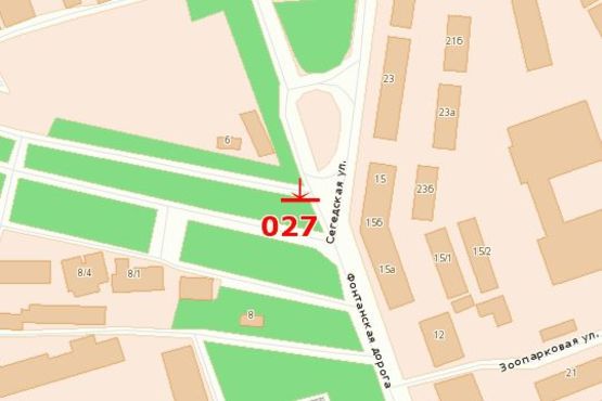 Схема рекламної площини за адресою Фонтанская дорога, 15-А / напротив