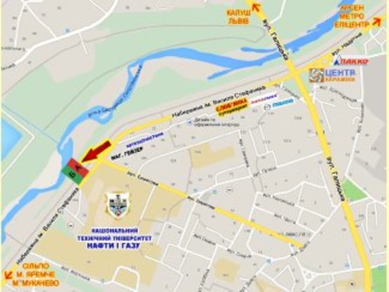 Схема рекламной плоскости по адресу Набережна навпроти буд.№28