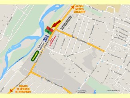 Схема рекламной плоскости по адресу Набережна-Кармелюка