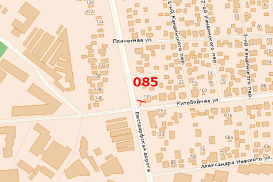 Схема рекламной плоскости по адресу 5 ст. Люстдорфской дор. - ул. Китобойная