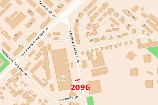 Схема рекламної площини за адресою Люсторфская дорога, 27/55 (3-ая станция) (Гусак)