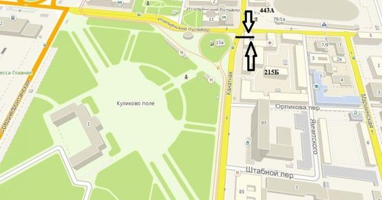 Схема рекламної площини за адресою ул. Канатная, 81 (гусак)