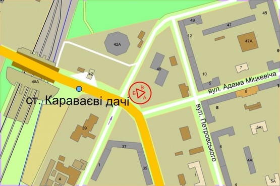 Схема рекламної площини за адресою Чоколовский бульвар, 40