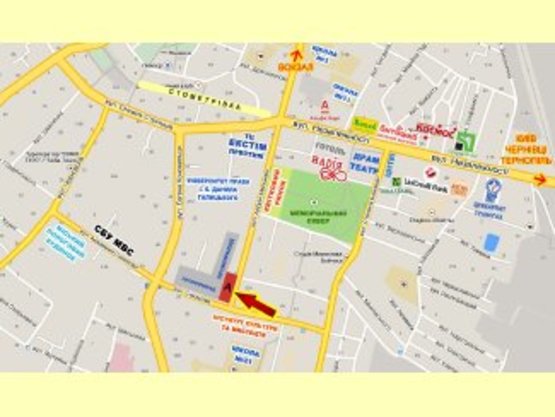 Схема рекламной плоскости по адресу Мельника-Сахарова ( центр ) нижній