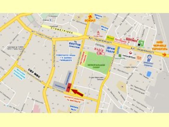 Схема рекламной плоскости по адресу Мельника-Сахарова ( центр ) верхній