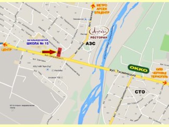 Схема рекламной плоскости по адресу Вовчинецька-Сагайдачного