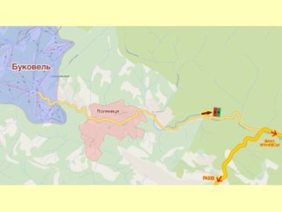 Схема рекламной плоскости по адресу перед мостом (правий)