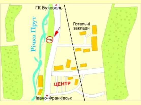 Схема рекламної площини за адресою вул.Свободи,258