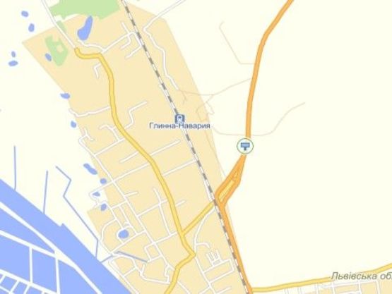 Схема рекламної площини за адресою Львів-Пустомити-Меденичі, нижній