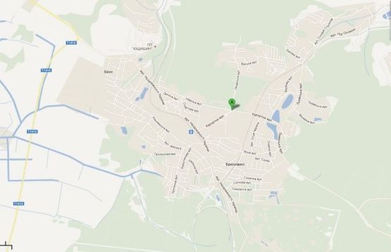 Схема рекламної площини за адресою Львів-Брюховичі, перехрестя вул.Курортна-Широка-Лікарська