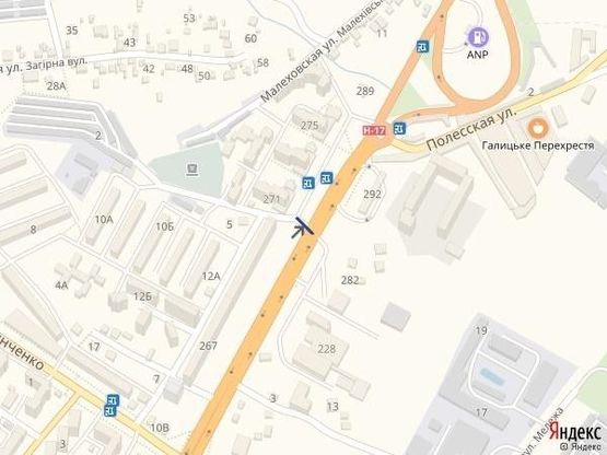 Схема рекламной плоскости по адресу вул.Б.Хмельницького-вул.Мідна, з центру