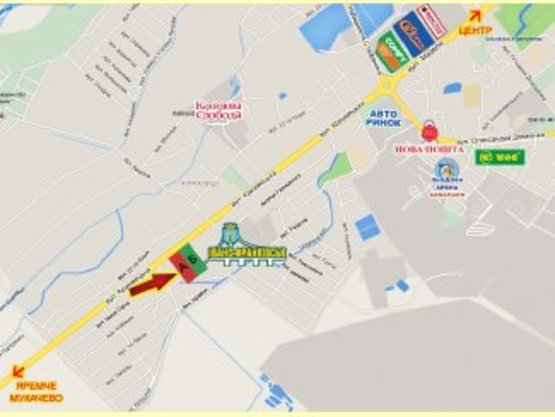 Схема рекламної площини за адресою Криховецька в'їзд в місто №6