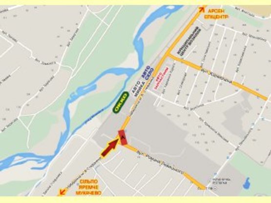 Схема рекламной плоскости по адресу Черніїв траса Івано-Франківськ-Буковель №2