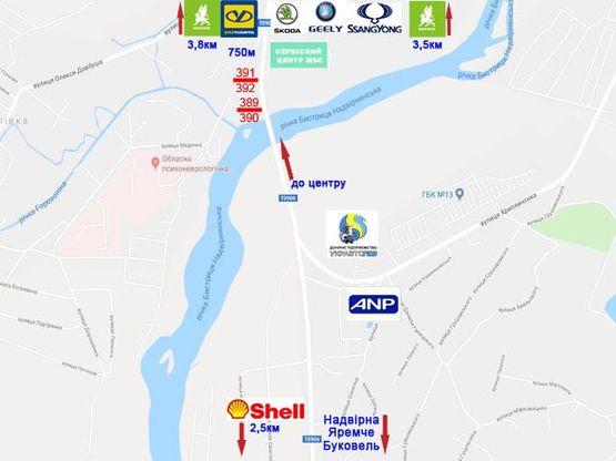 Схема рекламной плоскости по адресу Коновальця - Черніїв