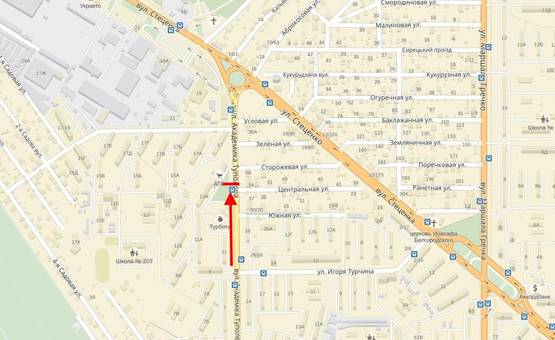 Схема рекламной плоскости по адресу Туполєва вул., 15