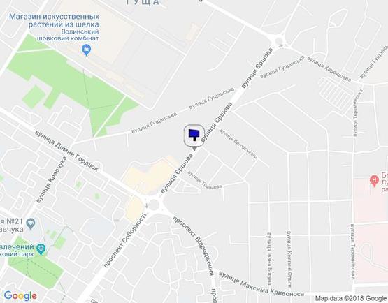 Схема рекламной плоскости по адресу Єршова