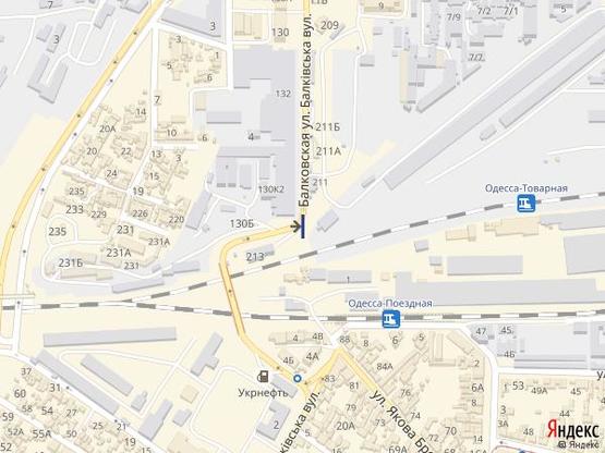 Схема рекламної площини за адресою Балковская-Горбатый мост