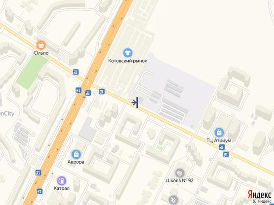 Схема рекламной плоскости по адресу Бочарова, 60 Б