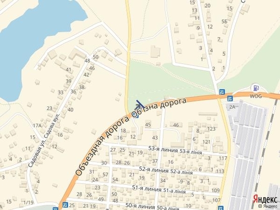 Схема рекламної площини за адресою Объезд г.Одессы 4+000 Б