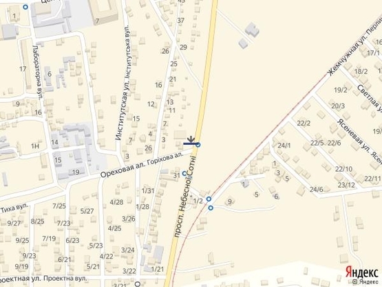 Схема рекламної площини за адресою пр Маршала Жукова-Червоный Хутор 1А