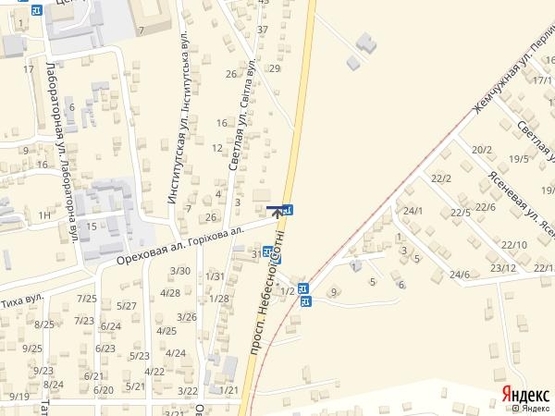 Схема рекламної площини за адресою пр Маршала Жукова-Червоный Хутор 1Б