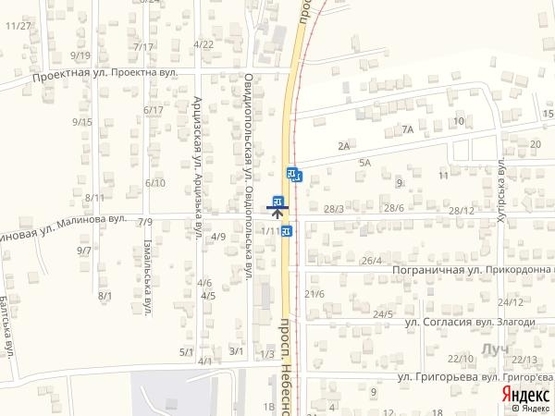 Схема рекламной плоскости по адресу пр Маршала Жукова-Червоный Хутор 2Б