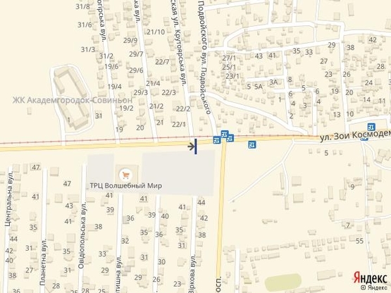 Схема рекламної площини за адресою Совиньон - проспект Свободы 4А