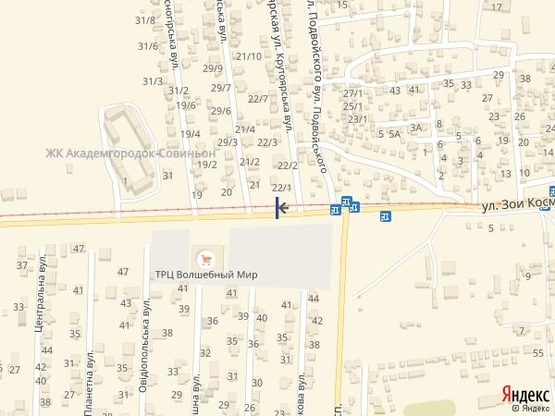 Схема рекламної площини за адресою Совиньон - проспект Свободы 6А