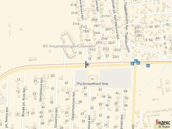 Схема рекламної площини за адресою Совиньон- проспект Свободы ( поворот Академгородок) 8А