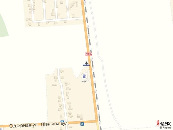 Схема рекламной плоскости по адресу Одесса-Черноморск 21А