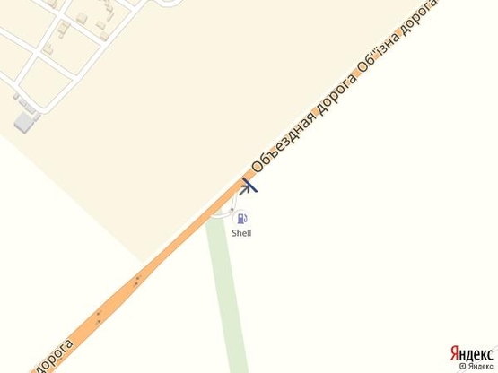 Схема рекламної площини за адресою ОбЪездная- АЗС 35А