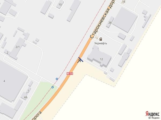 Схема рекламної площини за адресою Одесса - Николаев 19+665 А