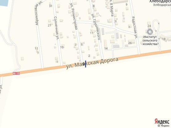 Схема рекламной плоскости по адресу Одесса - Рени 13+900 А