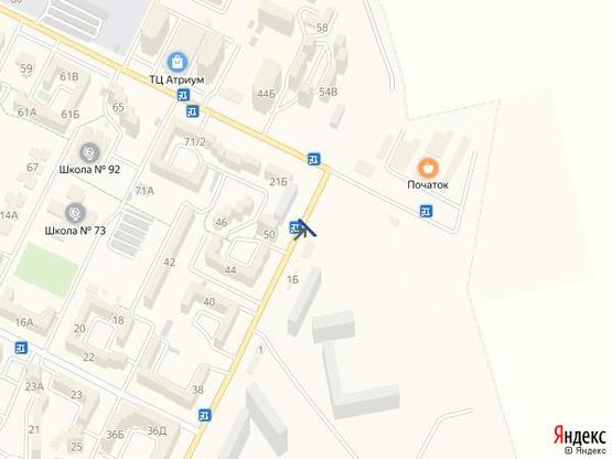 Схема рекламної площини за адресою Сахарова, 1Б (АТБ) сторона А