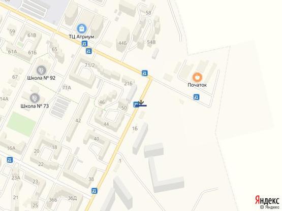 Схема рекламної площини за адресою Сахарова, 1Б (АТБ) сторона Б