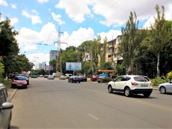 Схема рекламной плоскости по адресу ул. Космонавтов №28