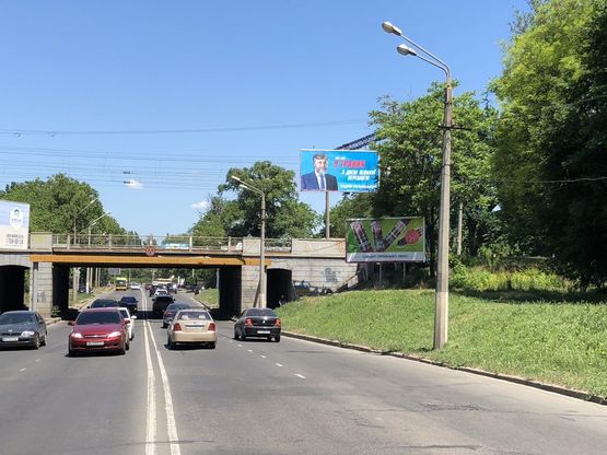 Схема рекламной плоскости по адресу ул. Люстдорфская дорога / Мост