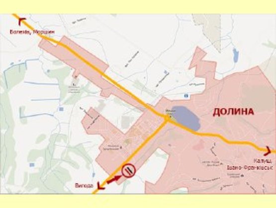 Схема рекламної площини за адресою вул.Обліски, ст.А