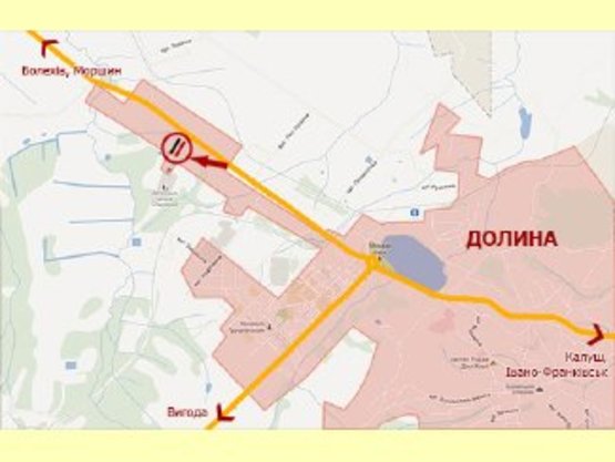 Схема рекламної площини за адресою вул.Хмельницького (поворот на обїзну) ст.Б