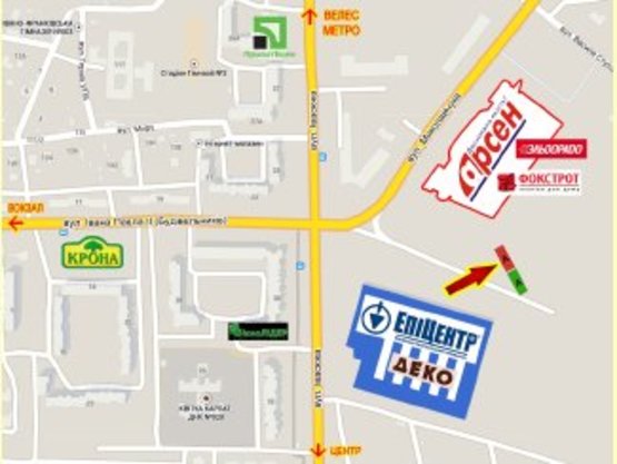 Схема рекламной плоскости по адресу Івасюка виїзд з Епіцентру №2 лівий   Арсен