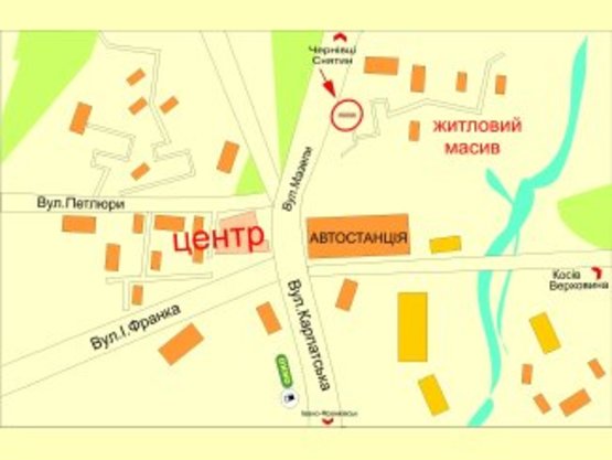 Схема рекламной плоскости по адресу Мазепи