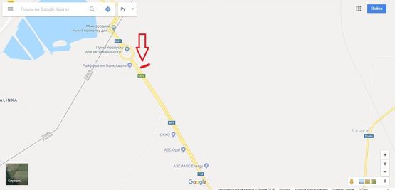 Схема рекламной плоскости по адресу М-09 Тернопіль-Львів-Рава-Руська, км 184+121   праворуч