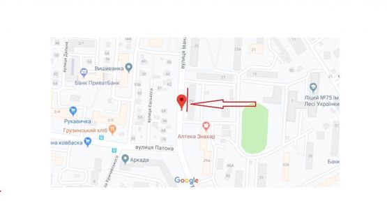 Схема рекламной плоскости по адресу вул.Виговського "АТБ" (зупинка гр.транспорту)